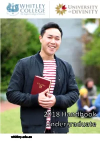 2018 Undergrad Units Handbook