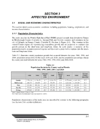 Section 3 Affected Environment