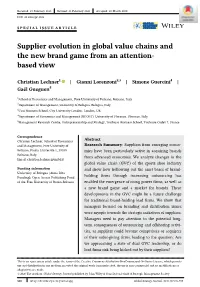 Supplier Evolution in Global Value Chains and the New Brand Game from an Attention- Based View