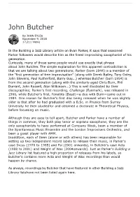 2018 Building a Jazz Library