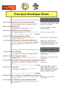 Free Java Developer Room
