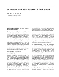 La Défense: from Axial Hierarchy to Open System