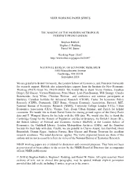 The Making of the Modern Metropolis: Evidence from London