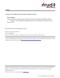 "A Sixty-Year Evolution of Biochemistry at Mcgill University"