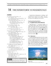 Chapter 14. Thunderstorm Fundamentals