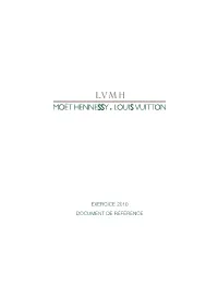 EXERCICE 2010 Document De Référence SOMMAIRE GÉNÉRAL