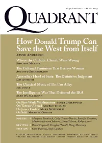 How Donald Trump Can Save the West from Itself