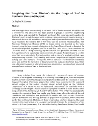 Imagining the 'Laos Mission': on the Usage of 'Lao' in Northern Siam