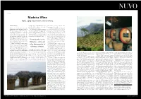 Madeira Wine Styles, Aging Classification, and Its History