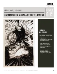 Onomatopoeia & Character Development