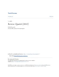 Quartet (2012) Robert Kosovsky New York Public Library for the Performing Arts