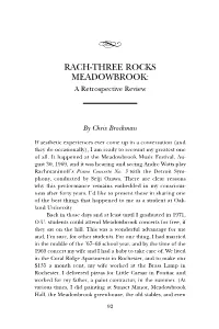 Rach-Three Rocks Meadowbrook