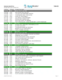 Schedule Quickprint TKRN-FM