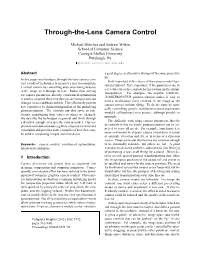 Through-The-Lens Camera Control