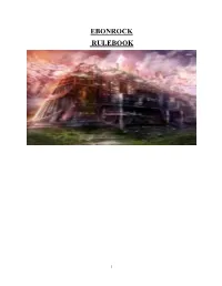 Ebonrock Rulebook
