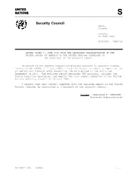 Security Council Distr