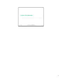 1 Lecture 15: Animation
