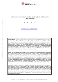 A Unit Selection Text-To-Speech-And-Singing Synthesis Framework from Neutral Speech: Proof of Concept 39 II.1 Introduction