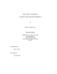 ANDROMEDA! a CHOOSE YOUR OWN PATH SCREENPLAY By