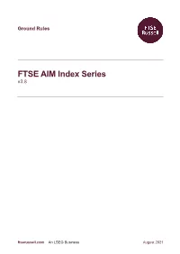 FTSE AIM Index Series Rules