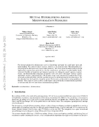 Arxiv:2104.11694V1 [Cs.SI] 20 Apr 2021 1 Introduction