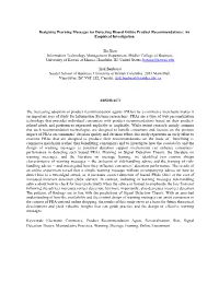 Designing Warning Messages for Detecting Biased Online Product Recommendations: an Empirical Investigation