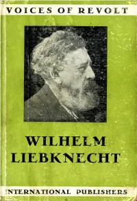 No. 7 Wilhelm Liebknecht