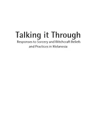 Talking It Through: Responses to Sorcery and Witchcraft Beliefs