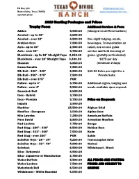 2019 Price List.Xlsx