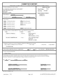 Committee's Report