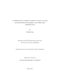 Contributions to Numerical Formal Concept Analysis, Bayesian Predictive Inference and Sample Size Determination
