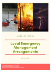 Local Emergency Management Arrangements Version 1.1 Page 1 of 73 Page Intentionally Left Blank