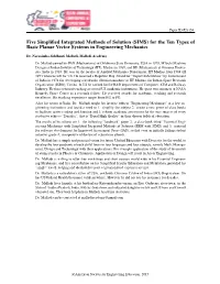 Five Simplified Integrated Methods of Solution (SIMS) for the Ten Types Of