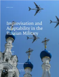 Improvisation and Adaptability in the Russian Military