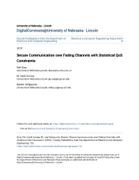 Secure Communication Over Fading Channels with Statistical Qos Constraints