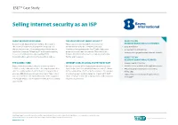 Selling Internet Security As an ISP