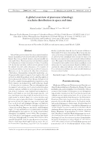 A Global Overview of Pterosaur Ichnology: Tracksite Distribution in Space and Time