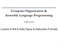 Computer Organization & Assembly Language Programming