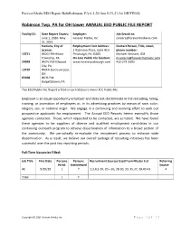 Eeo Public File Report