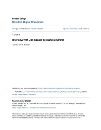 Interview with Jim Sasser by Diane Dewhirst