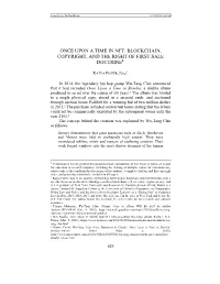 Once Upon a Time in Nft: Blockchain, Copyright, and the Right of First Sale Doctrine