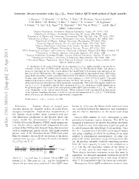 Arxiv:1301.5855V3 [Hep-Ph] 23 Apr 2013 Nations of the CKM Matrix Elements from Other Processes Be Solved Numerically with Monte Carlo Methods