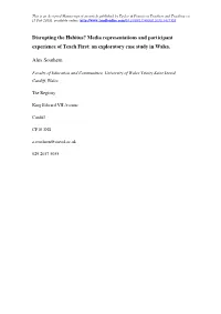 Disrupting the Habitus? Media Representations and Participant Experience of Teach First: an Exploratory Case Study in Wales