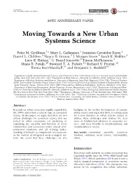 Moving Towards a New Urban Systems Science