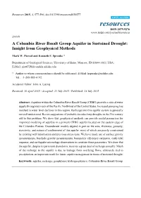 A Columbia River Basalt Group Aquifer in Sustained Drought: Insight from Geophysical Methods