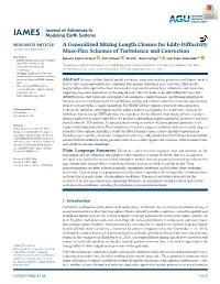 A Generalized Mixing Length Closure for Eddy‐Diffusivity Mass‐Flux