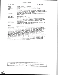 Epistemic Motivation and Conceptual Change