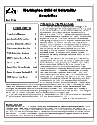 Fall 2018 - Newsletter