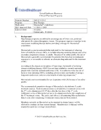 Mavenclad® (Cladribine) P&T Approval Date 11/2019, 1/2021 Effective Date 4/1/2021; Oxford Only: 4/1/2021