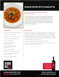 Minestrone with Pancetta